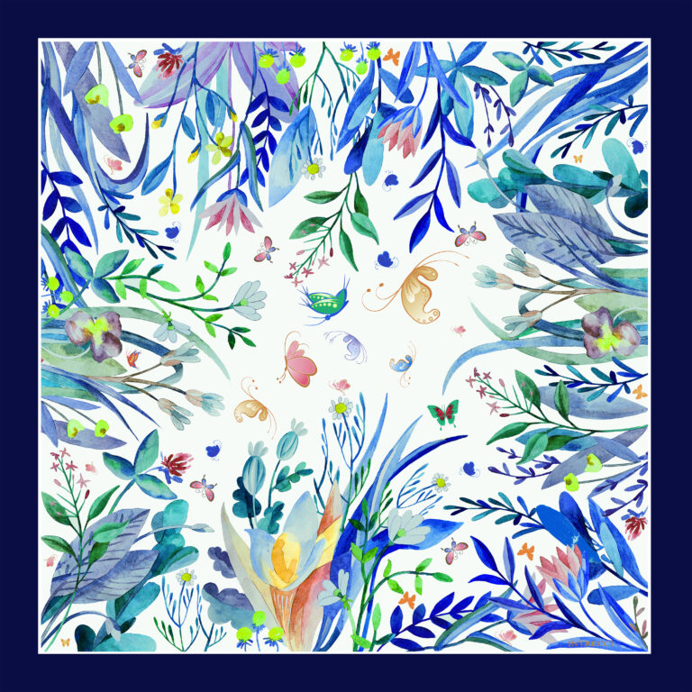 SCARF PRINT SILK TWILL MADE IN ITALY