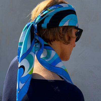 SCARF FOULARD PRINT SILK TWILL