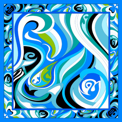 SCARF PRINT SILK TWILL