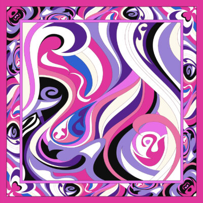 SCARF FOULARD PRINT TWILL SILK