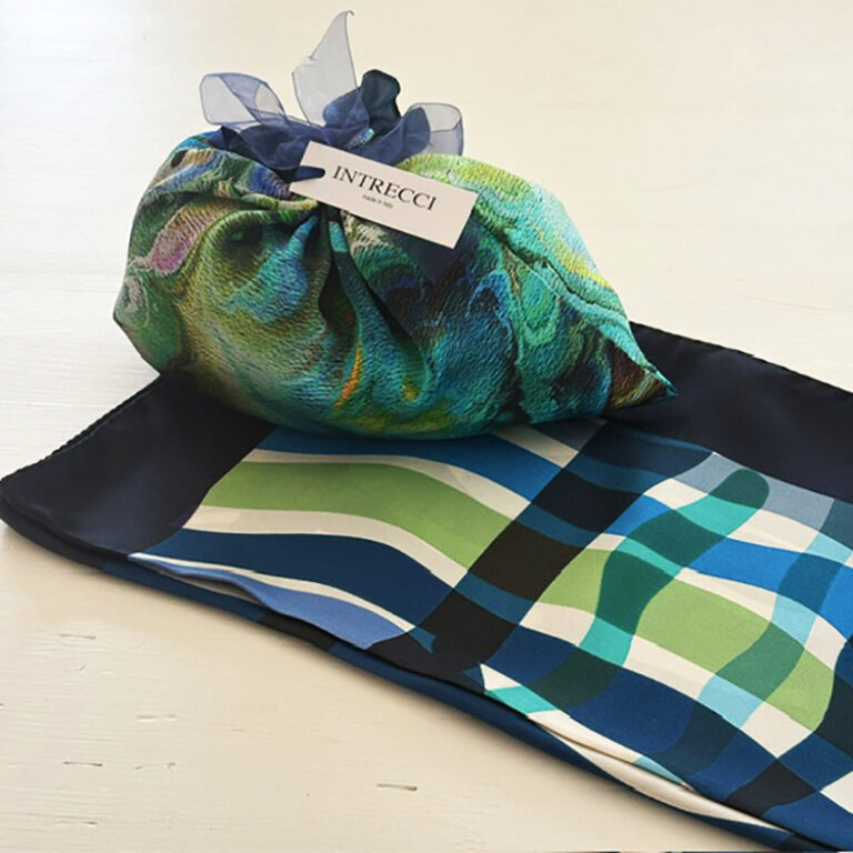 SILK SCARF & SILK BAG